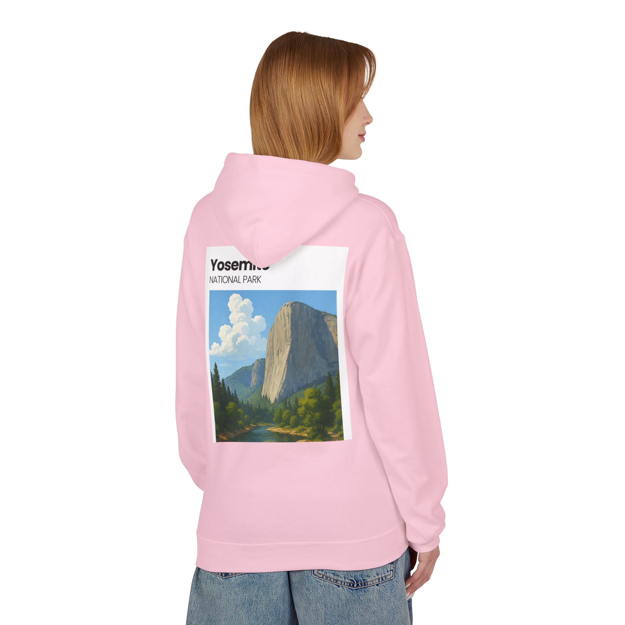 Yosemite National Park Half Dome Illustration Hoodie | National Park Travel Sweatshirt