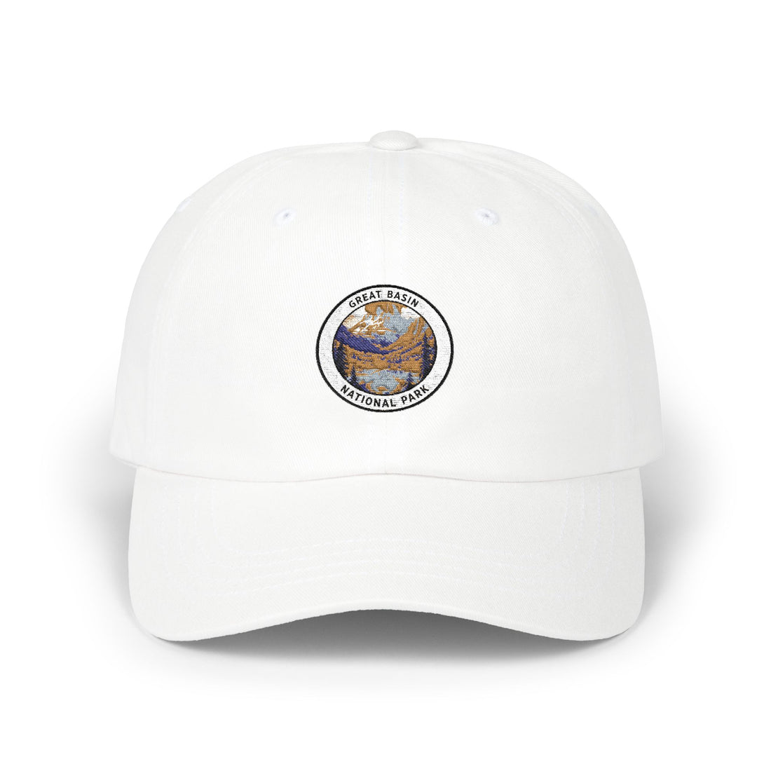 National Park Mountain Patch Classic Dad Cap | Embroidered Outdoor Logo Hat