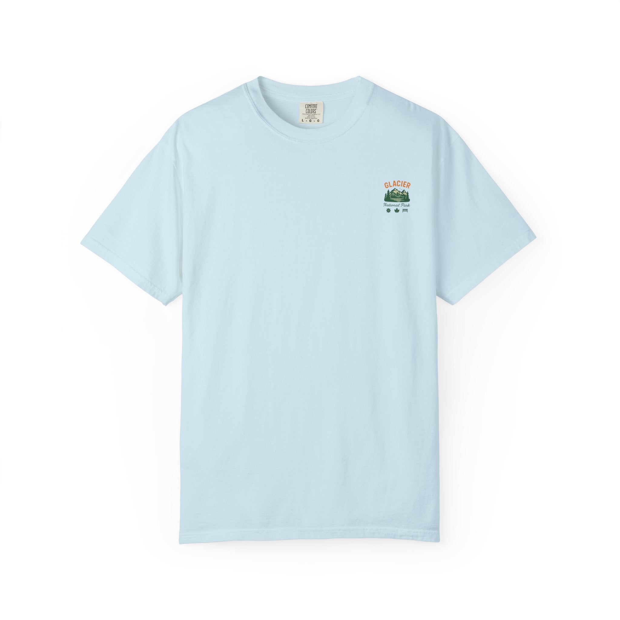 Glacier National Park Landscape T-shirt | Vintage Mountain Lake Tee