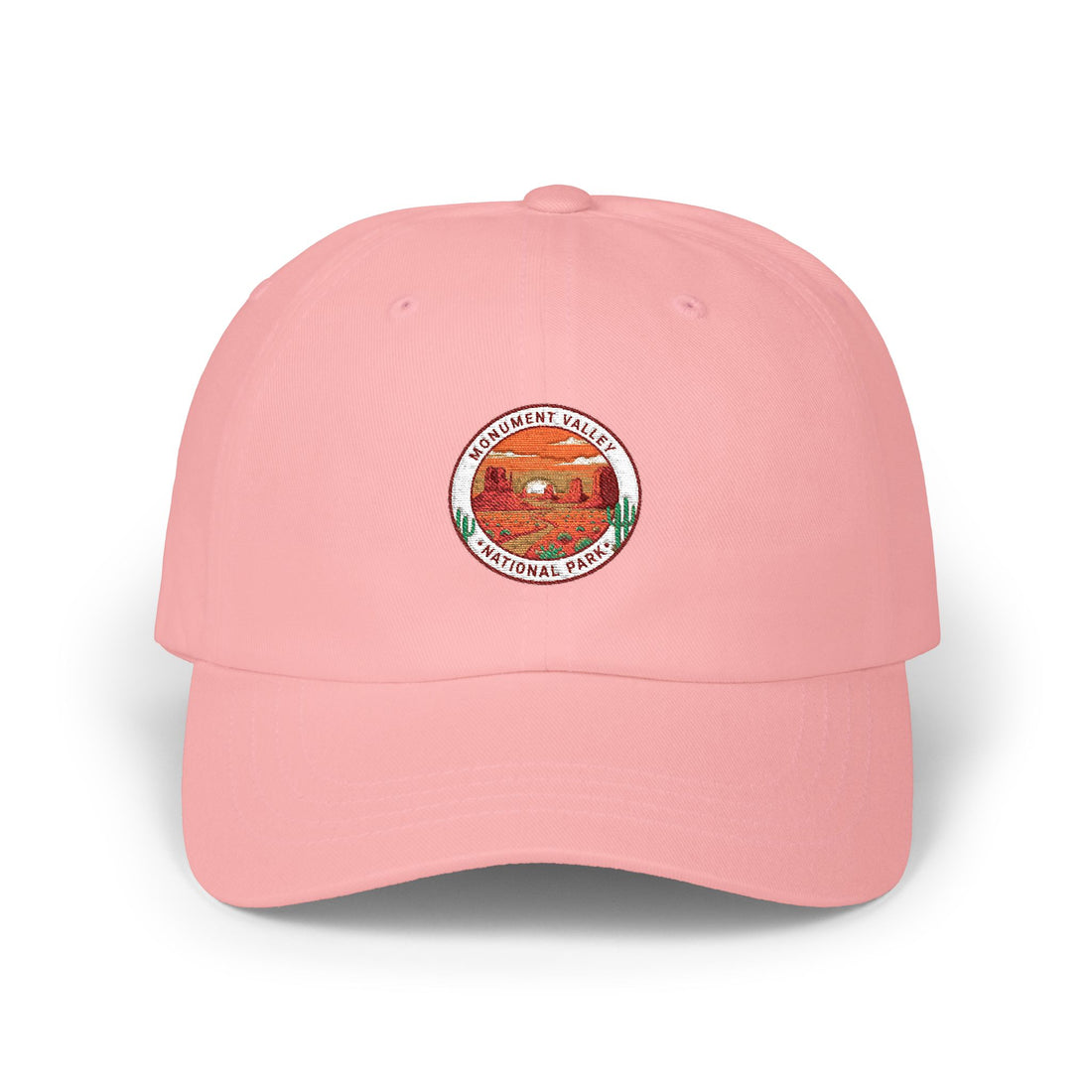 Sunset Peach Patch Dad Cap | Fruit Logo Baseball Hat