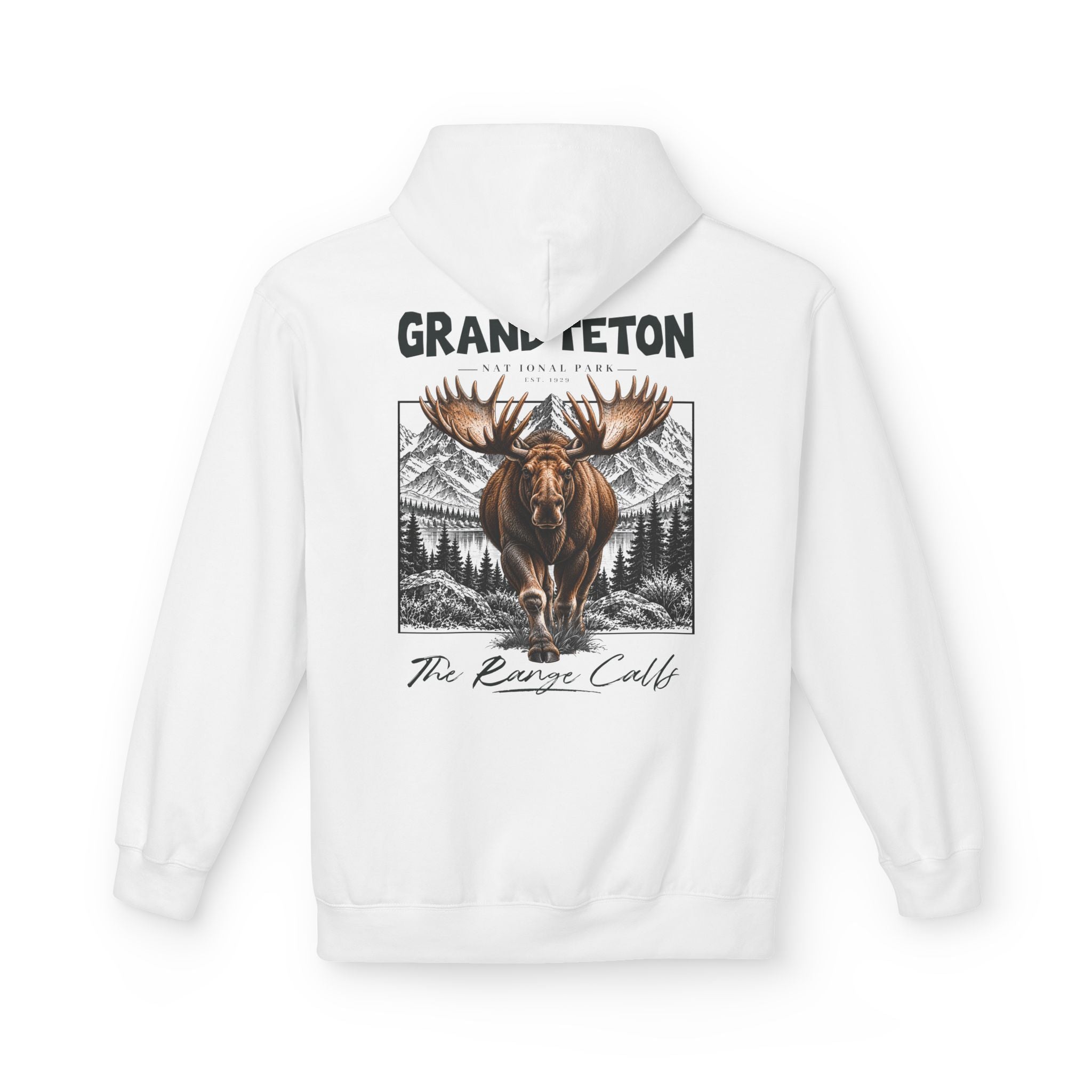 Grand Teton National Park Moose Graphic hoodie