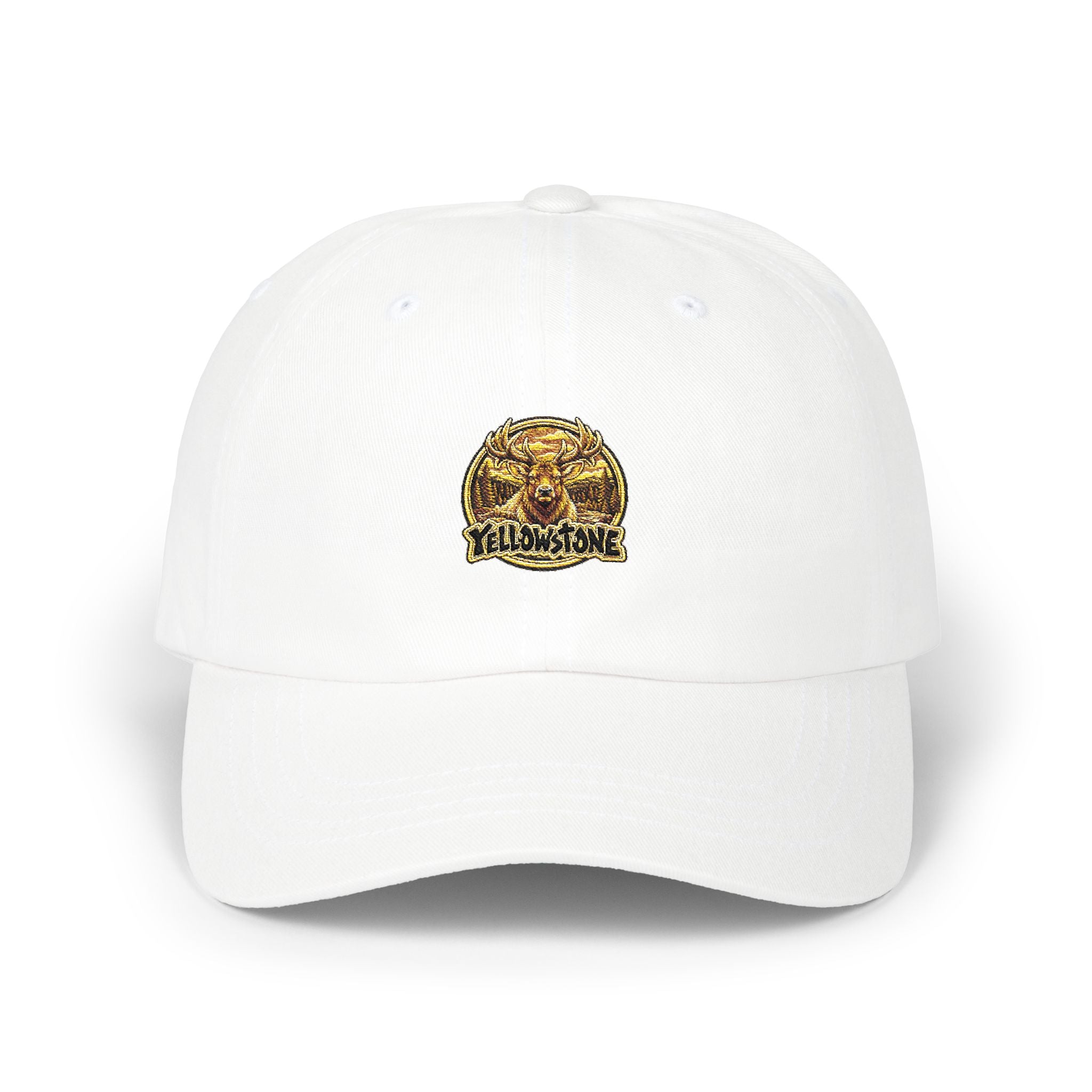 Yellowstone National Park Elk Round Logo Dad Hat