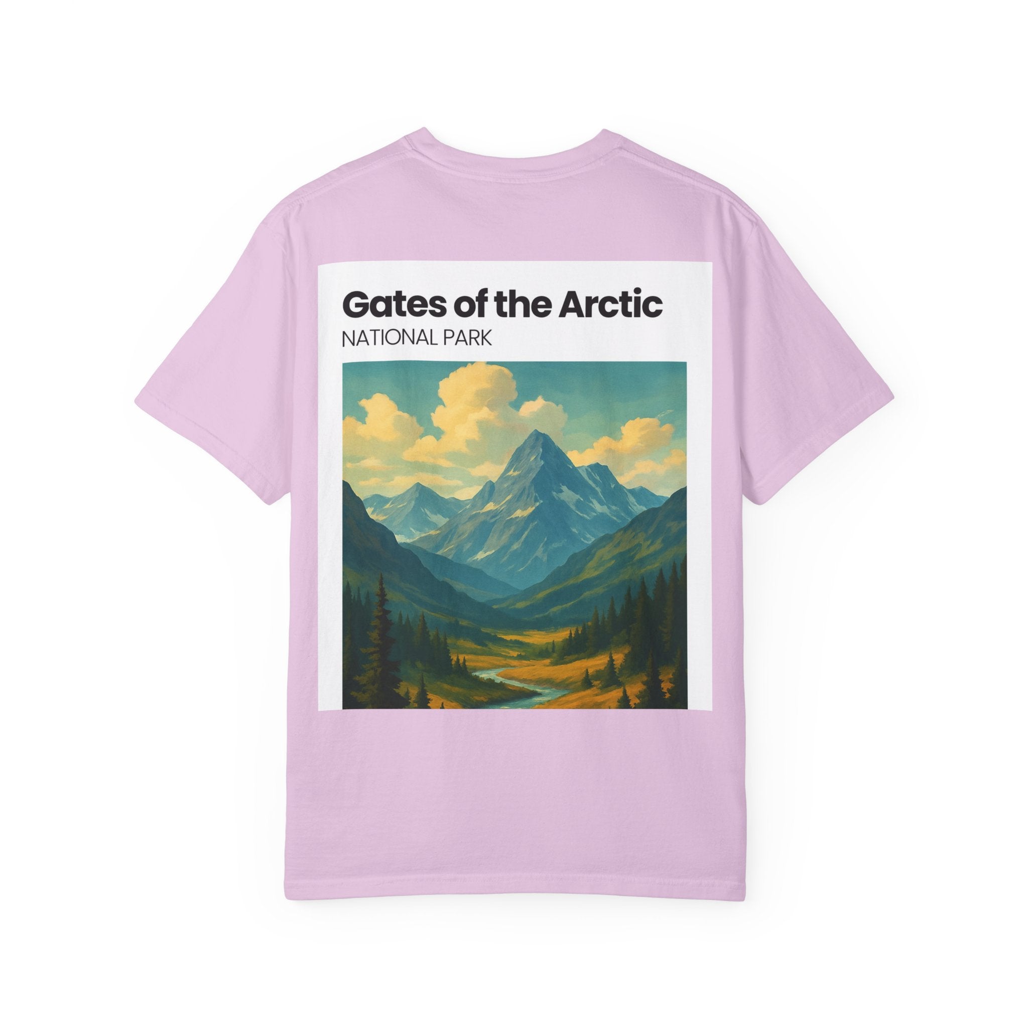 Gates of the Arctic Mountain Landscape T-shirt | National Park Poster Artwork