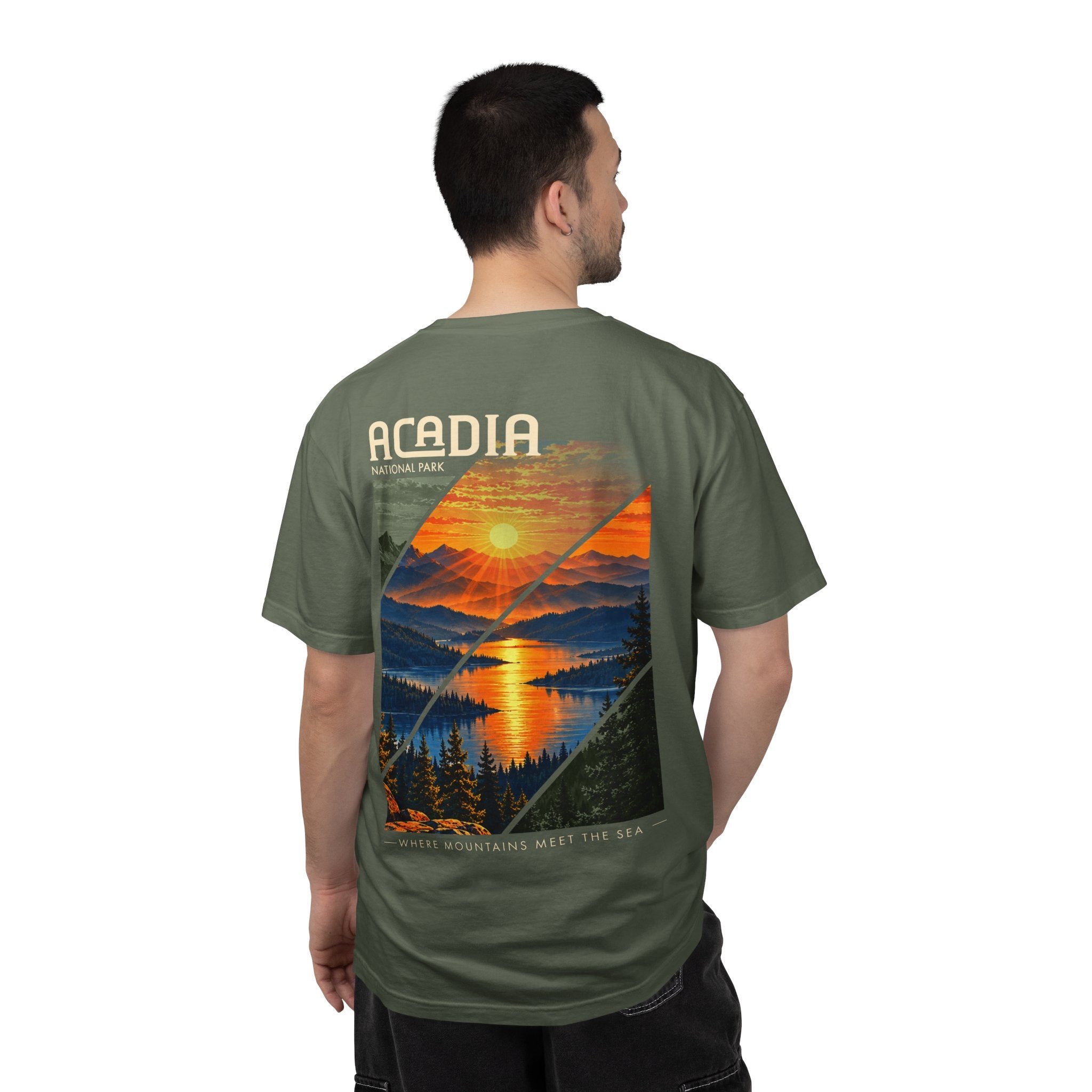Acadia National Park Sunrise Graphic T-Shirt