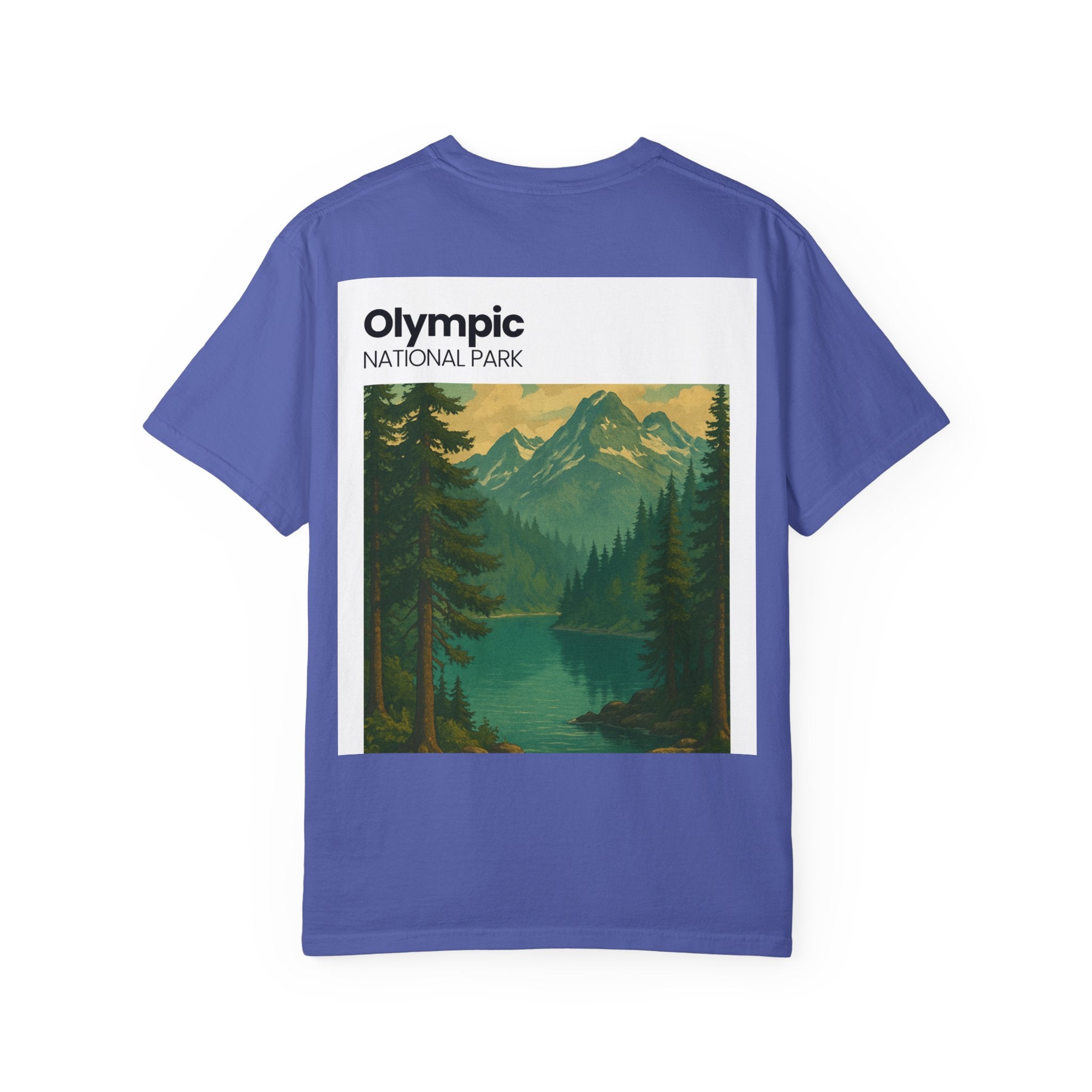 Olympic National Park landscape T-Shirt | mountain lake forest tee