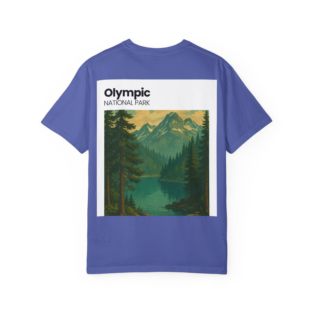 Olympic National Park landscape T-Shirt | mountain lake forest tee