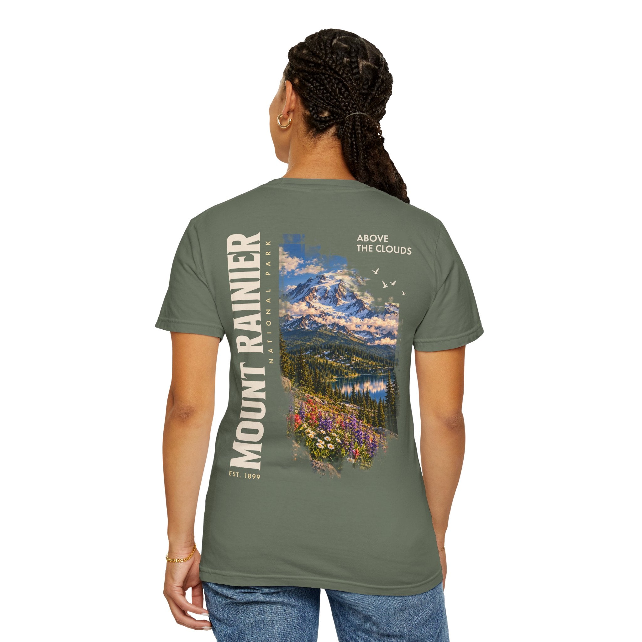 Mount Rainier National Park – Alpine Scene Graphic T-Shirt