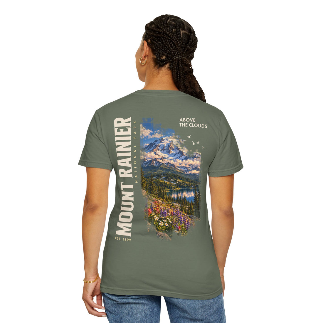 Mount Rainier National Park – Alpine Scene Graphic T-Shirt