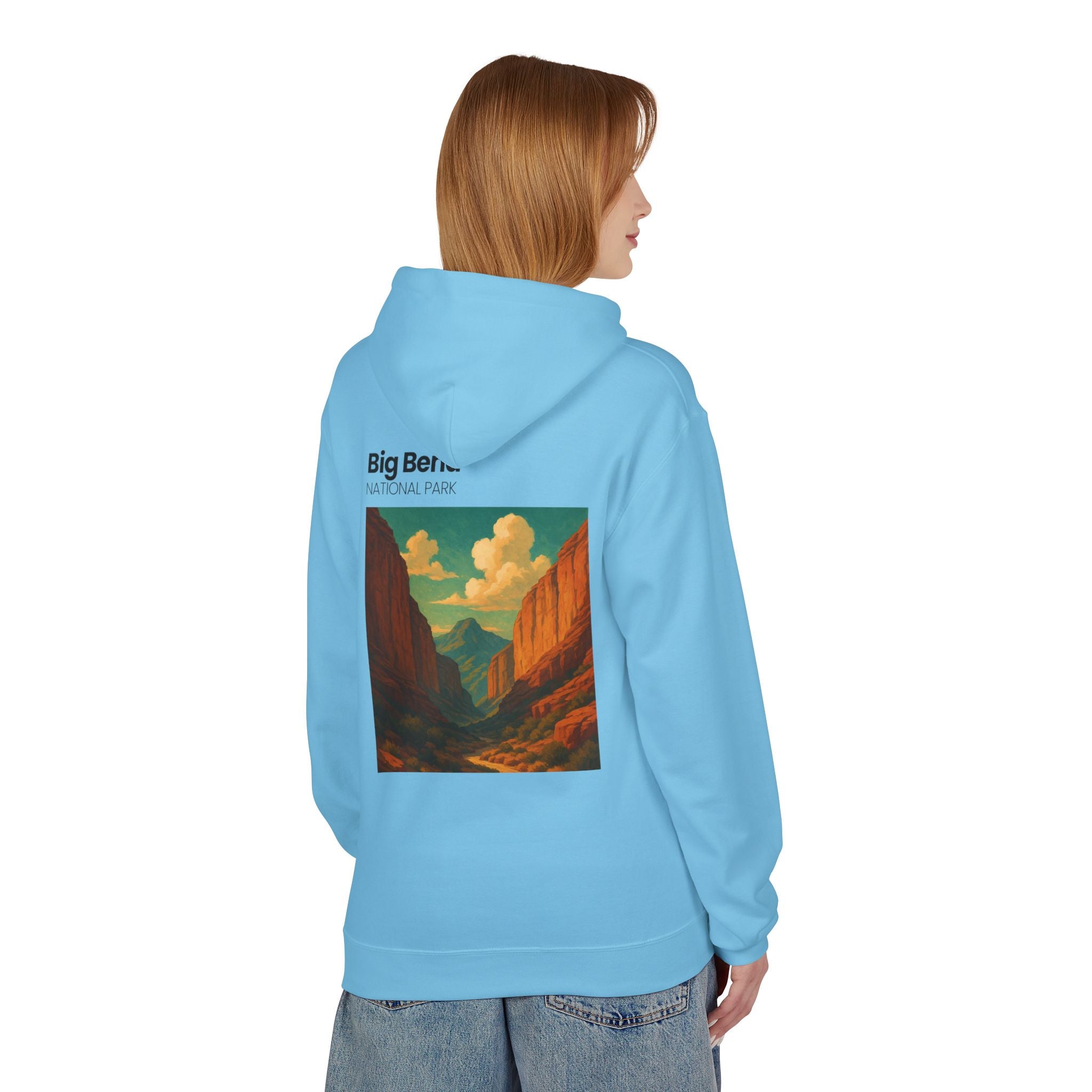 Big Bend National Park Hoodie | Vintage Canyon Landscape Print