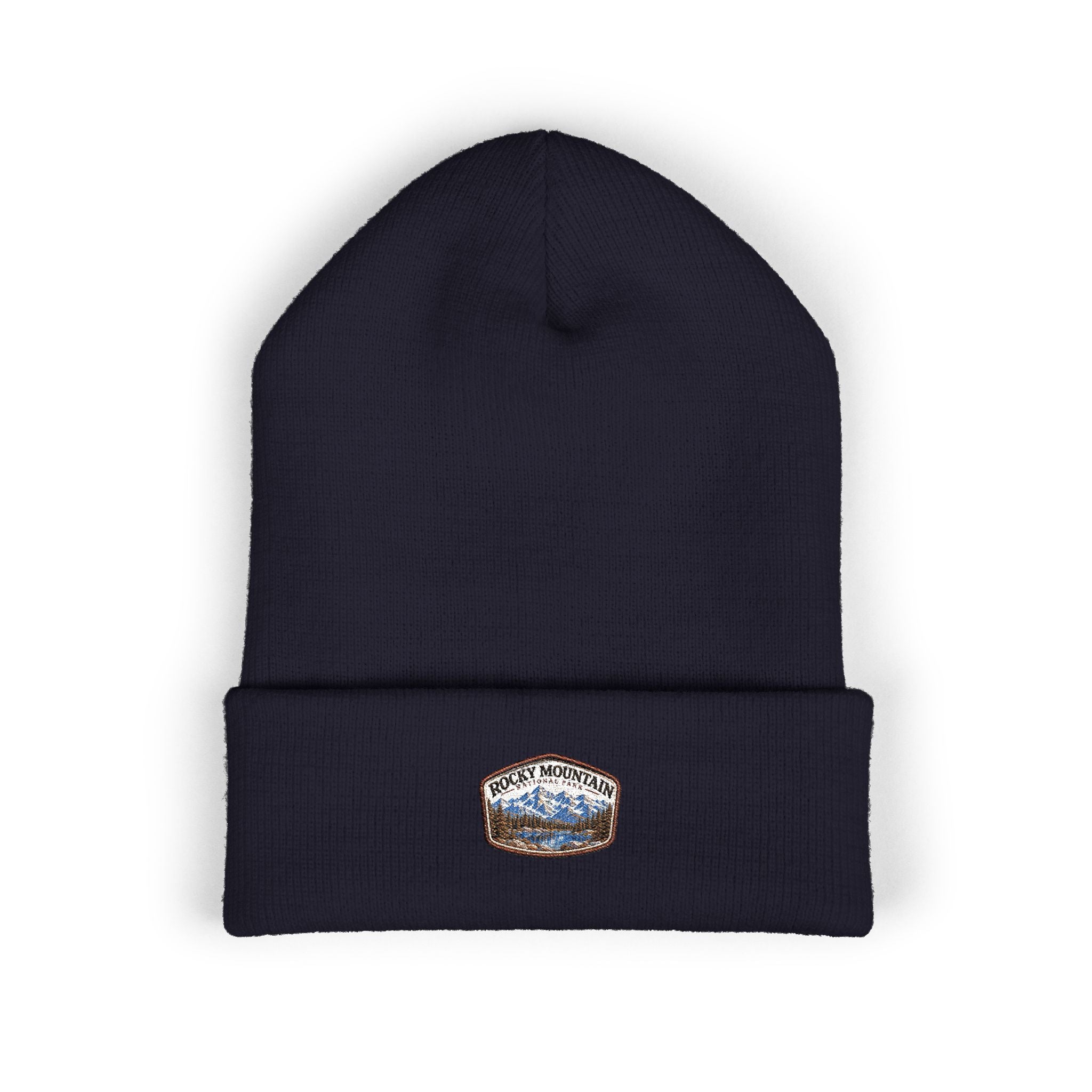 Rocky Mountain National Park Alpine Lake Beanie Peak Arch Patch Logo