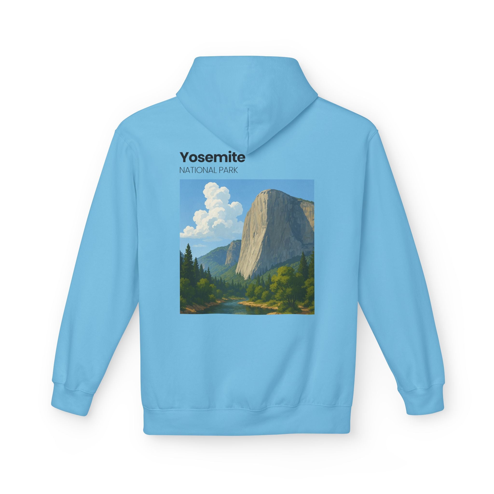Yosemite National Park Half Dome Illustration Hoodie | National Park Travel Sweatshirt