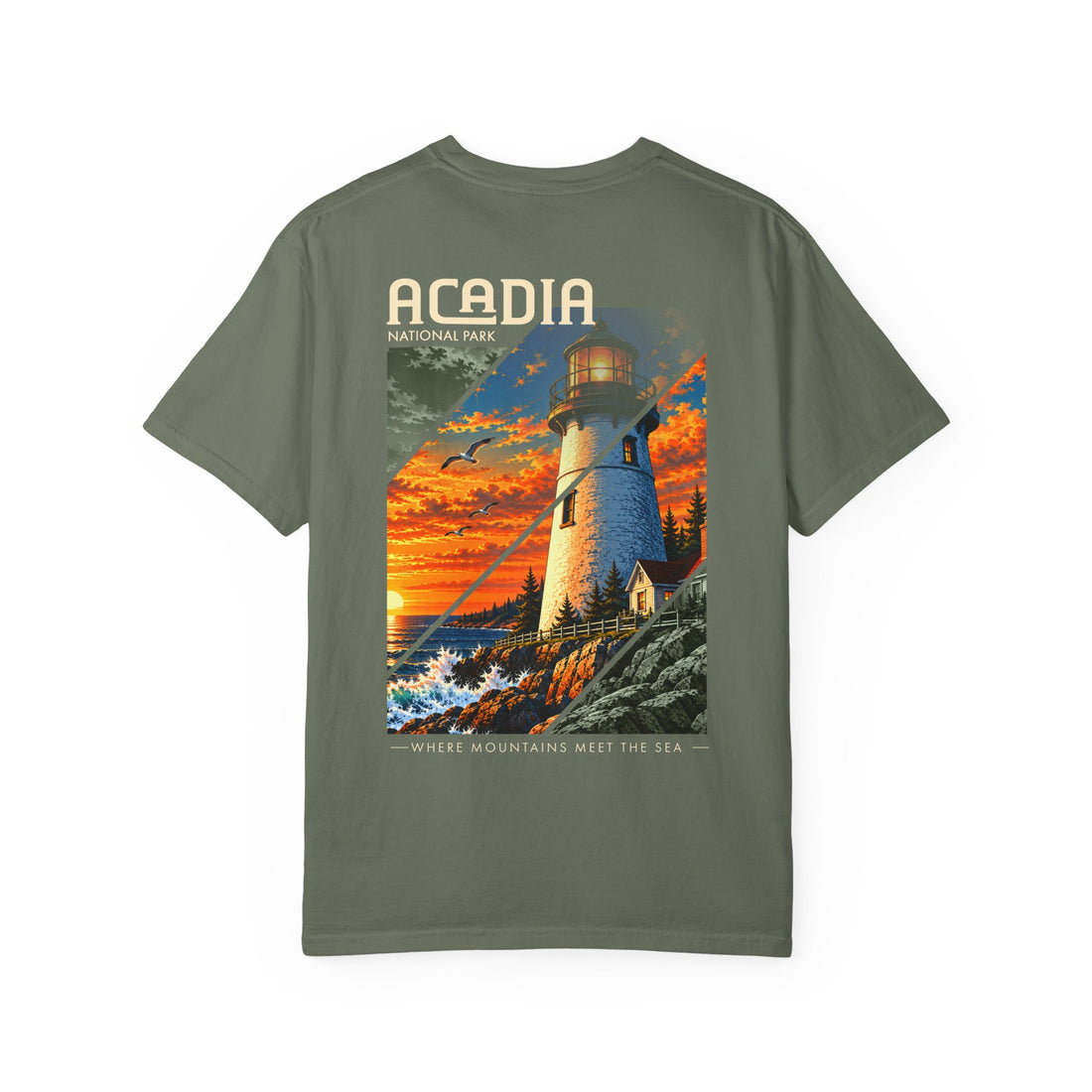 Acadia National Park Lighthouse Graphic T-Shirt
