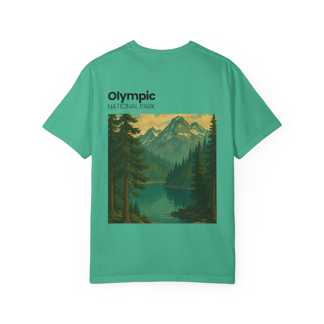 Olympic National Park landscape T-Shirt | mountain lake forest tee