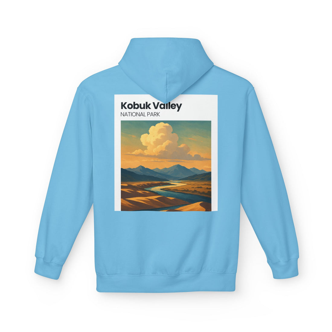 Kobuk Valley National Park landscape Hoodie | Vintage travel poster style