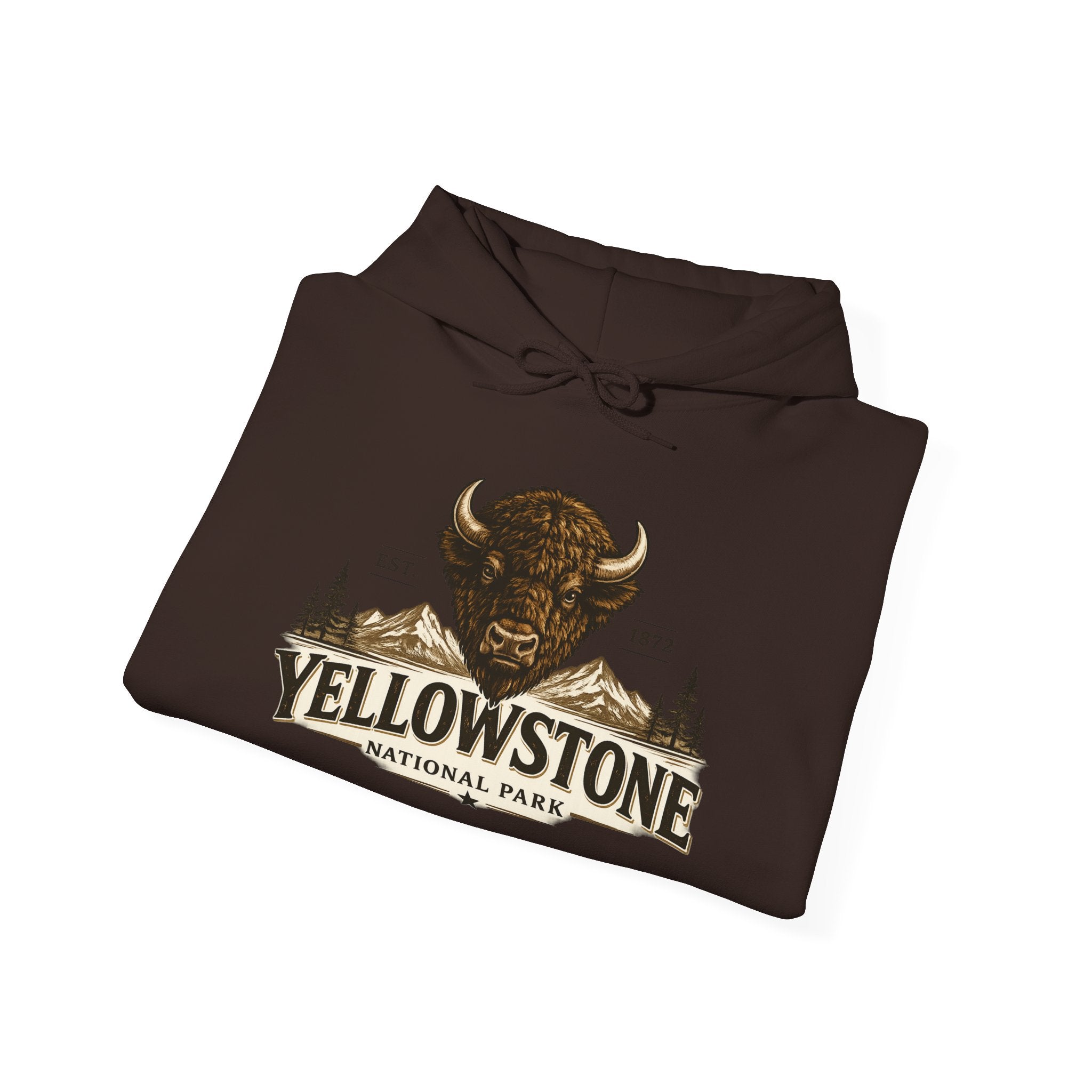 Yellowstone Bison Hoodie – Where the Wild Still Roams