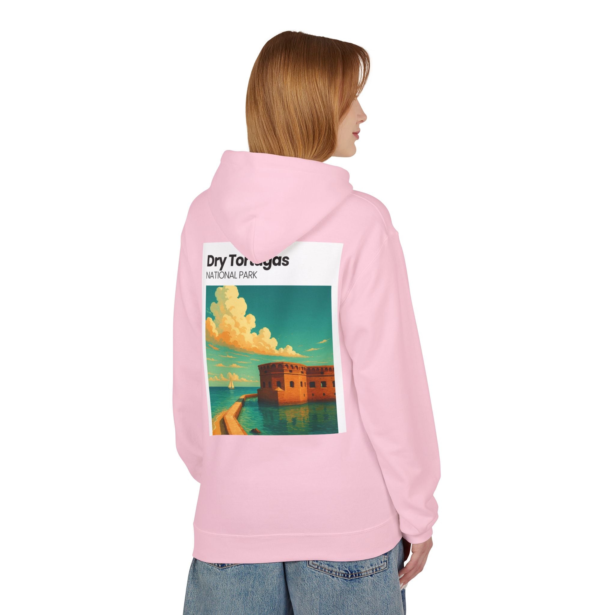 Dry Tortugas National Park Hoodie | Retro Fort Illustration