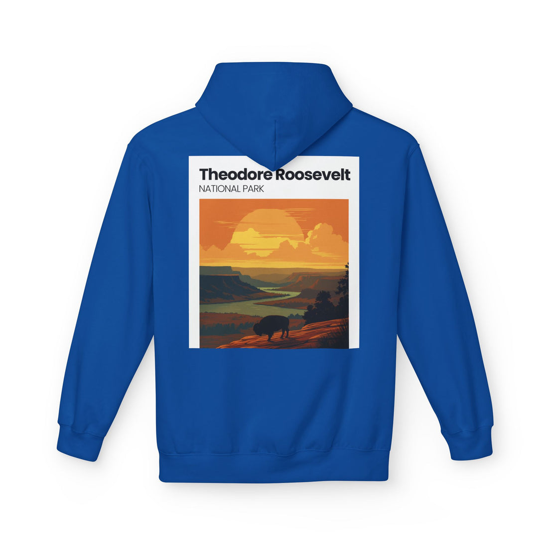Theodore Roosevelt National Park Hoodie | Vintage Sunset Landscape