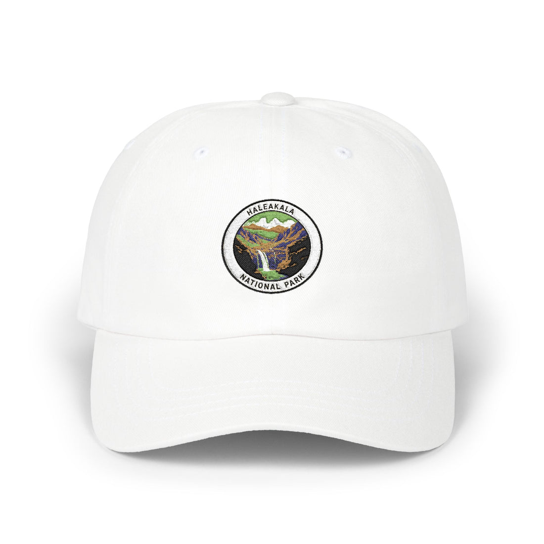 Waterfall Trail Badge Classic Dad Cap | Nature Hiking Outdoors Cap