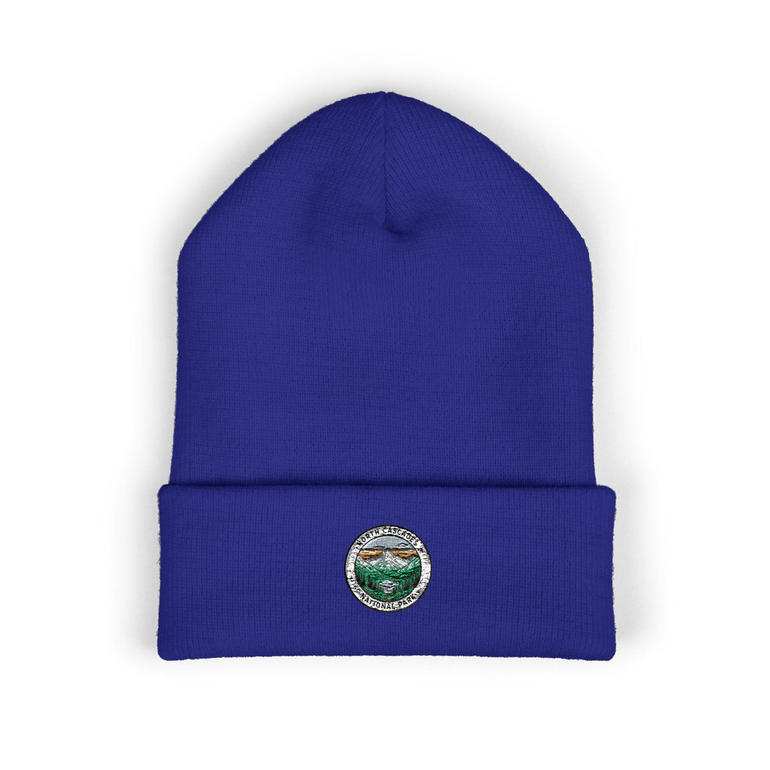 Green Wave Circle Logo Beanie | Embroidered Cuffed Beanie