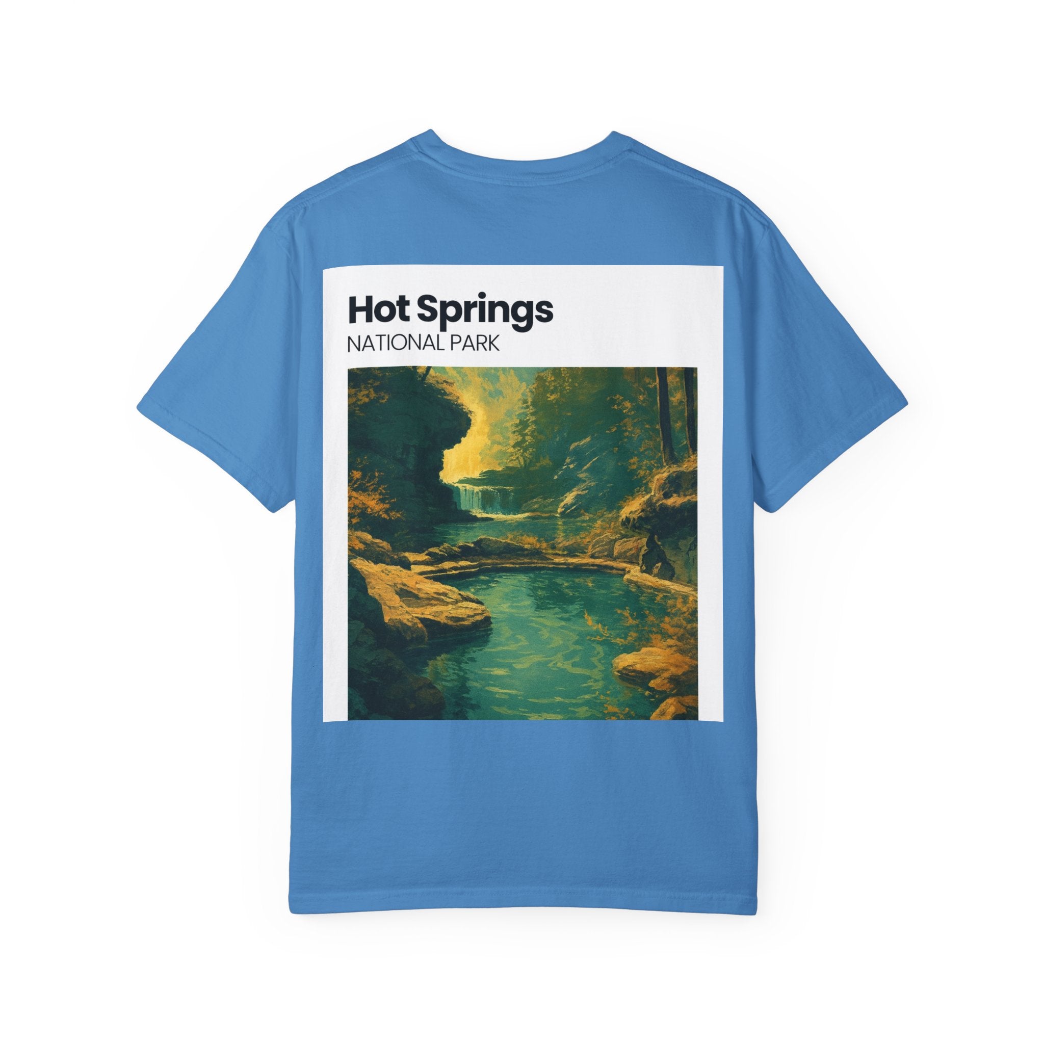 Hot Springs National Park graphic T-shirt | Scenic Hot Spring Illustration
