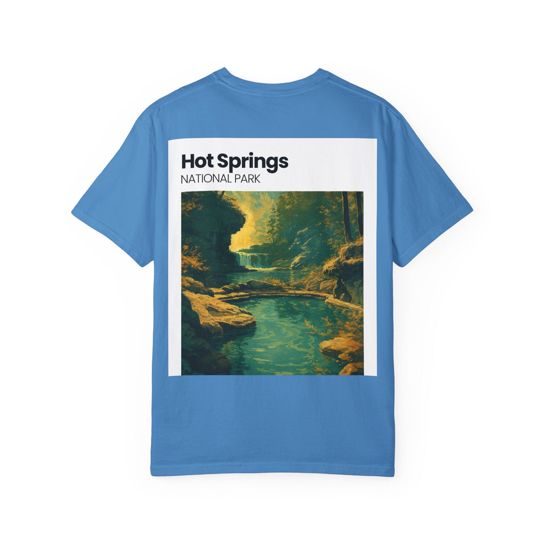 Hot Springs National Park graphic T-shirt | Scenic Hot Spring Illustration