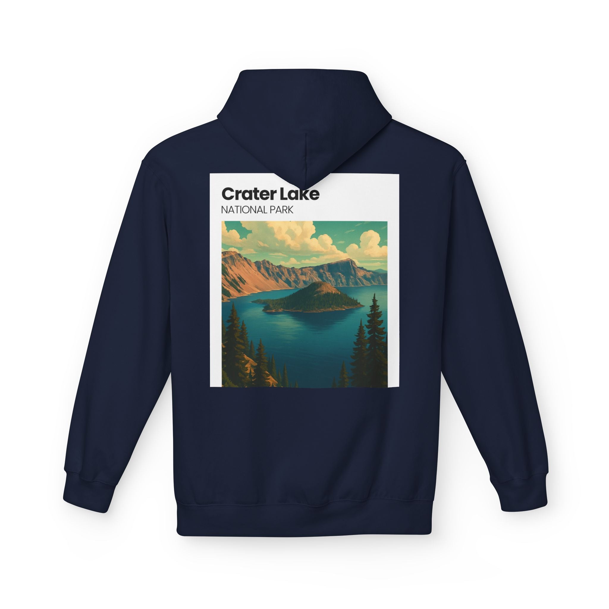 Crater Lake National Park Hoodie | Scenic Vintage Landscape