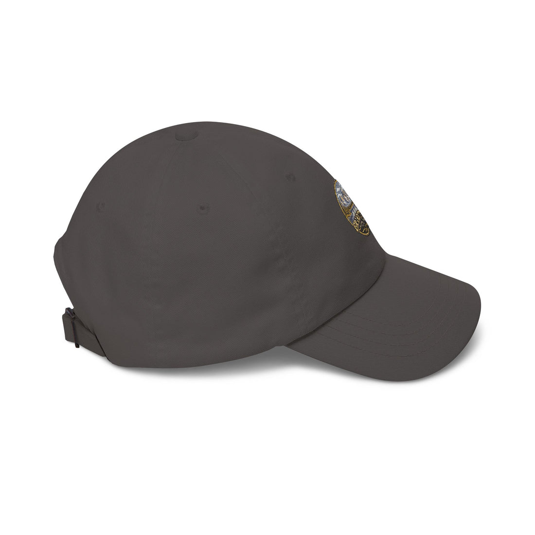 Grand Teton National Park Lake Reflection Round Logo Dad Cap