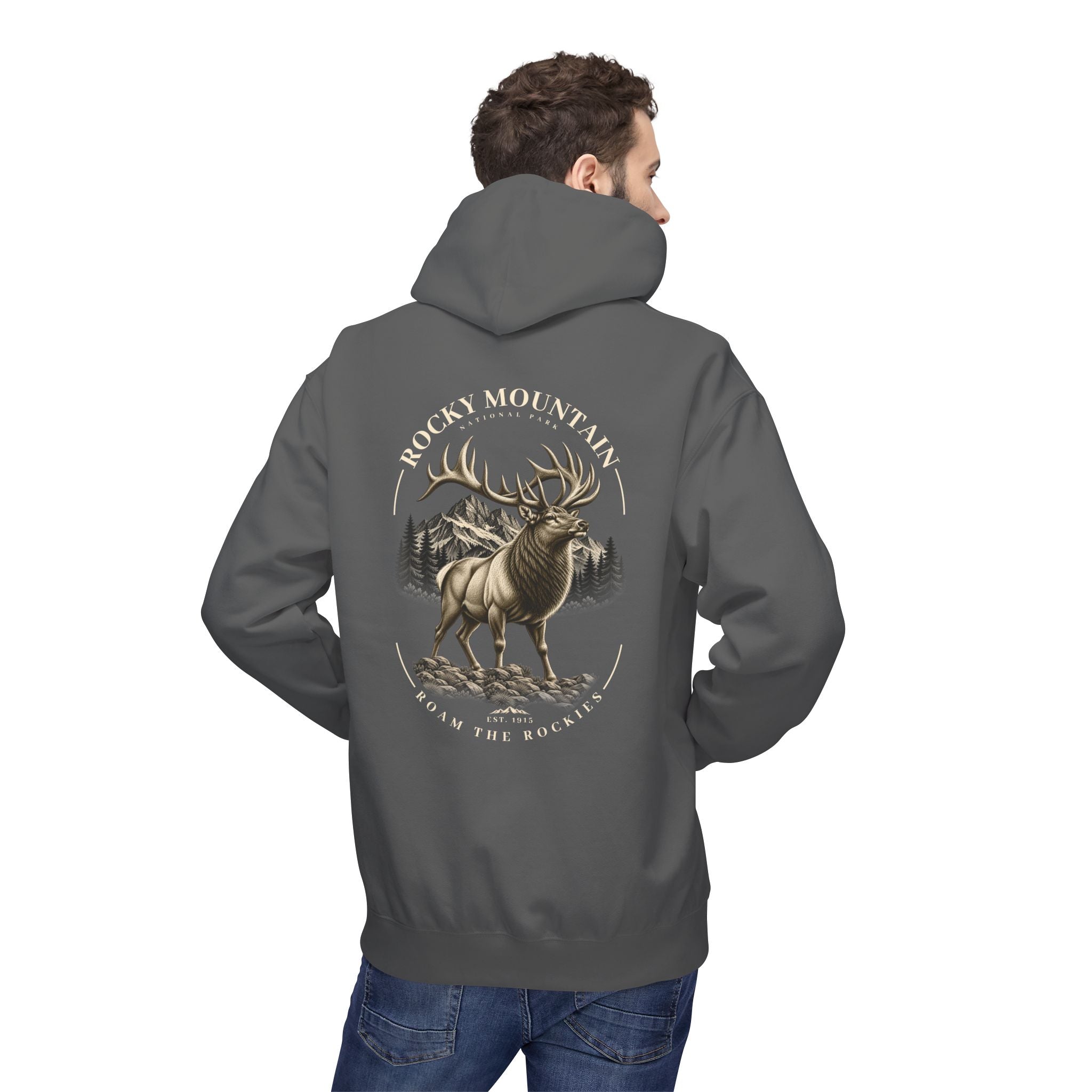 Rocky Mountain National Park Elk Graphic Hoodie