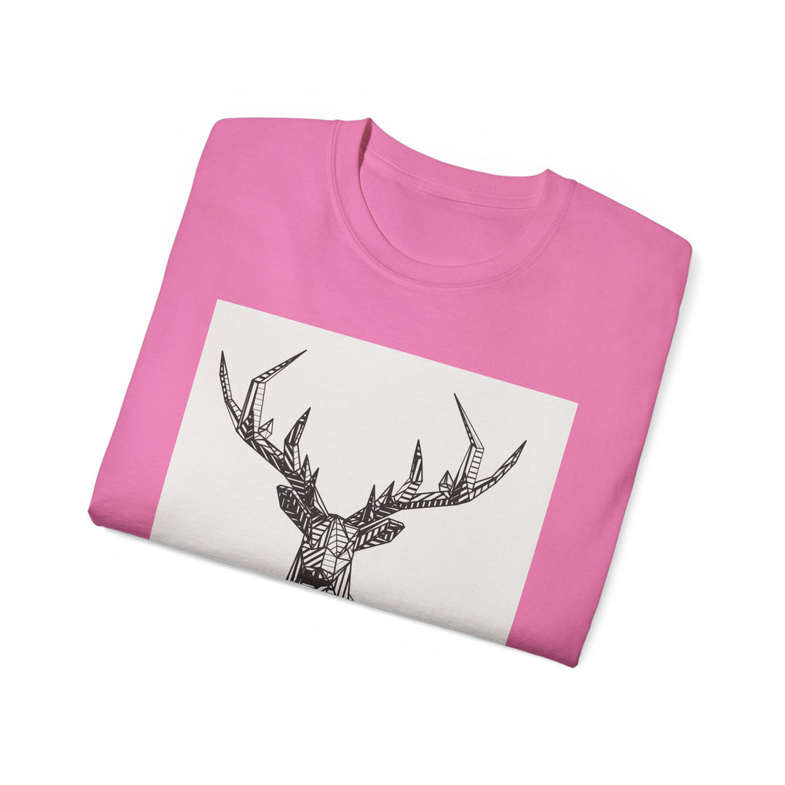 Geometric Deer Graphic Tee - Unisex Ultra Cotton T-Shirt
