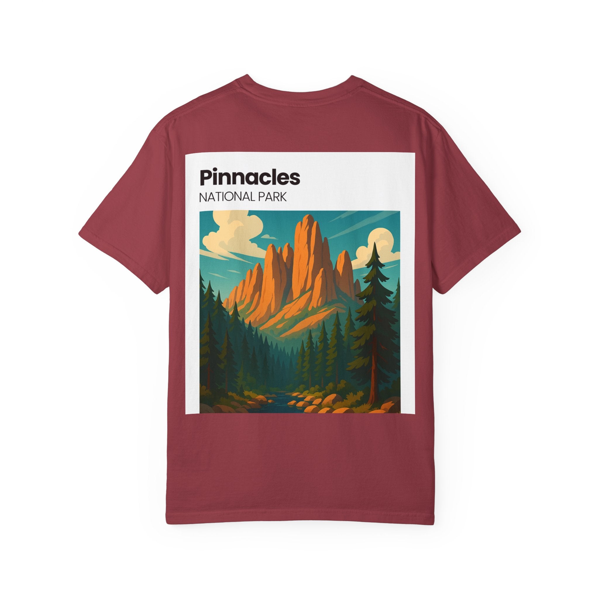 Pinnacles National Park landscape T-Shirt | retro nature poster design