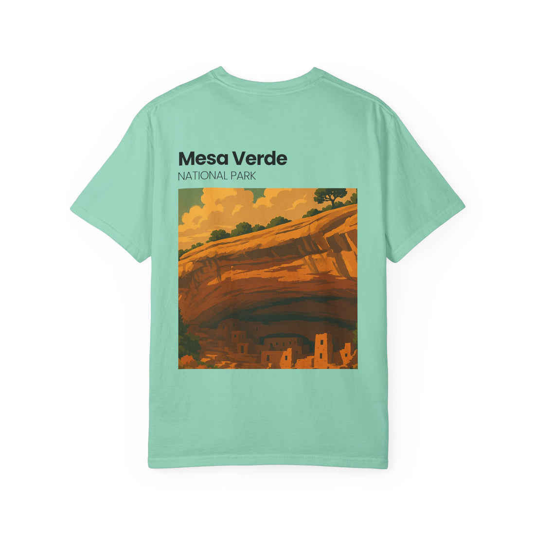 Mesa Verde National Park T-Shirt | Cliff Dwelling Vintage Poster Design