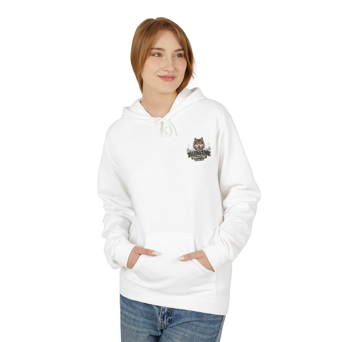 Yellowstone Wolf – Where the Wild Still Roams Hoodie