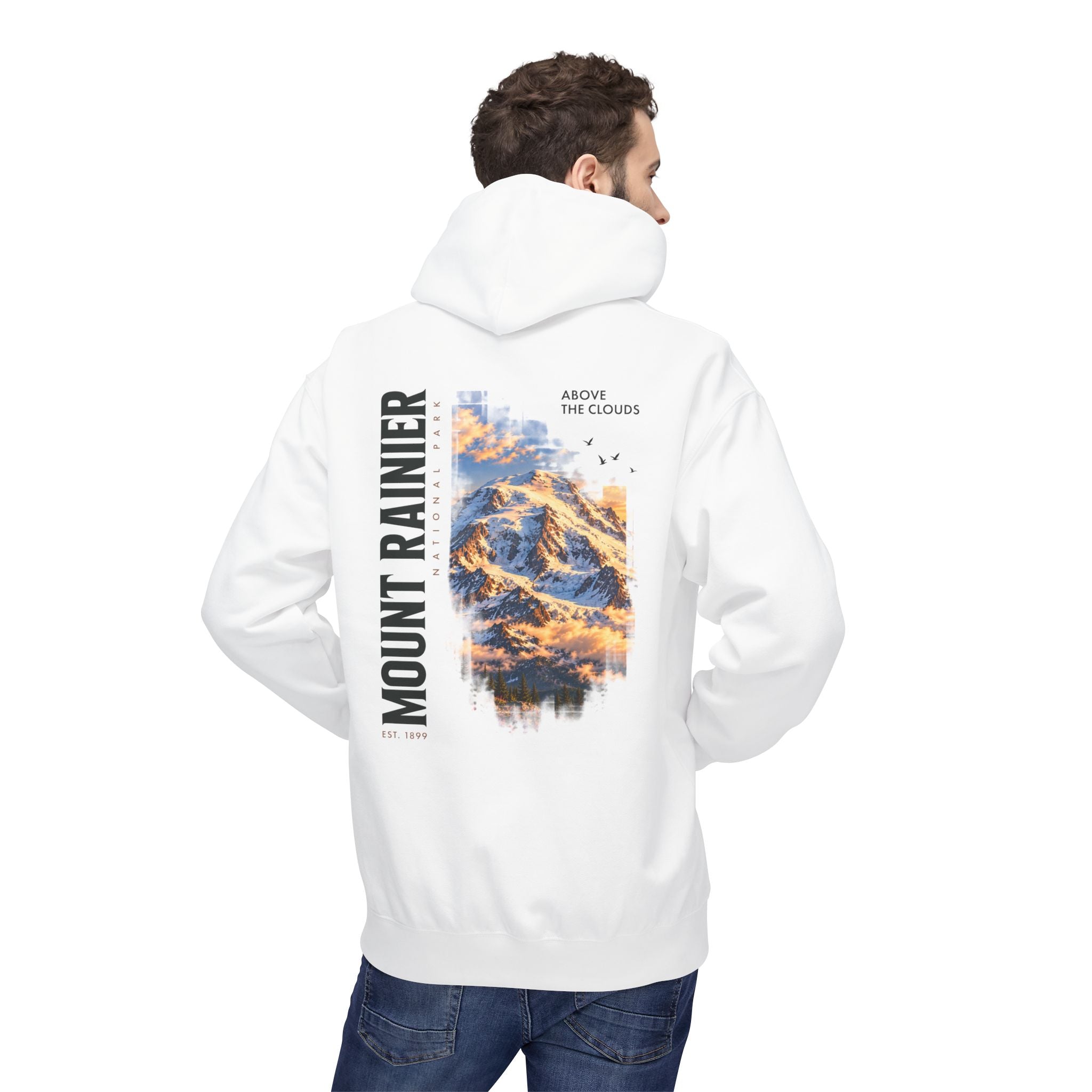 Mount Rainier National Park – Rainier Peak Graphic Hoodie