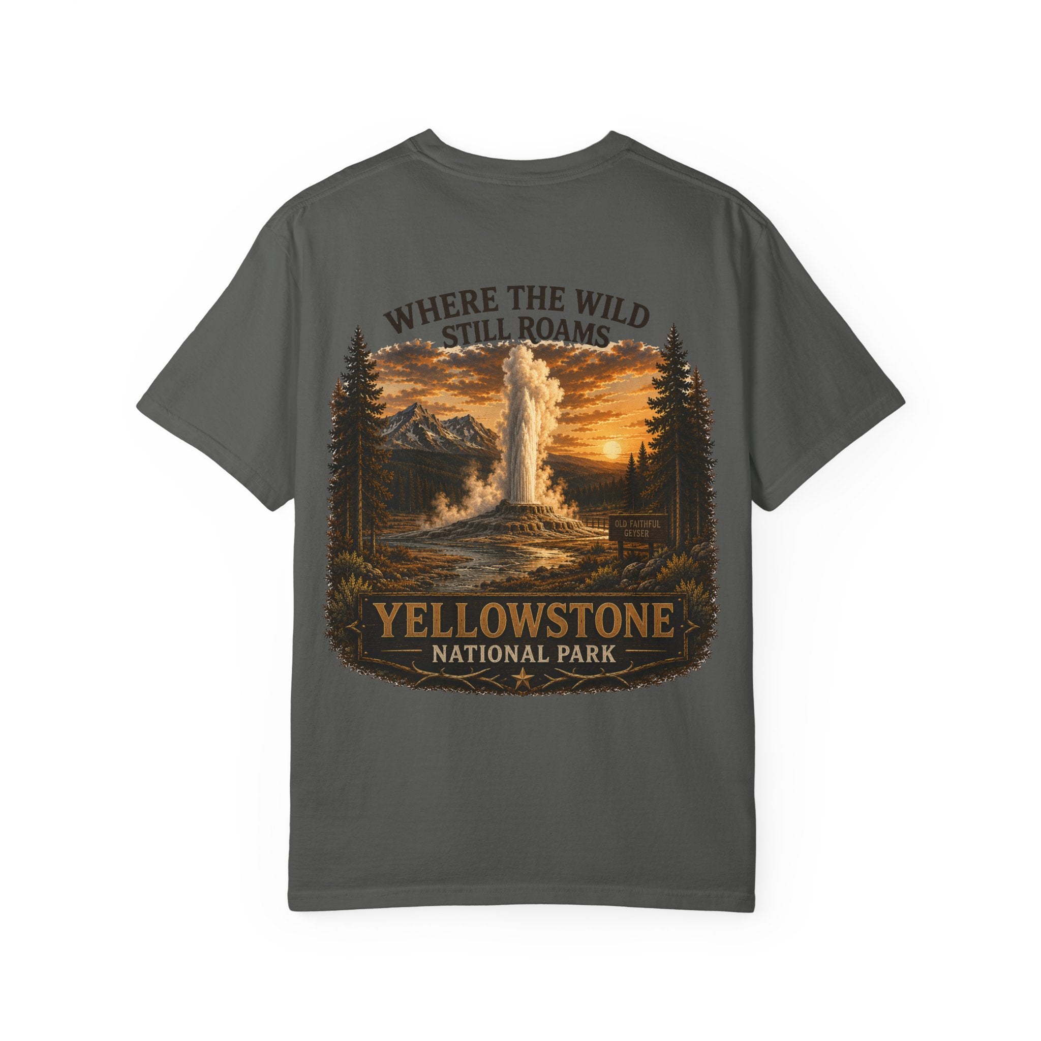 Yellowstone Old Faithful – Where the Wild Still Roams T-Shirt