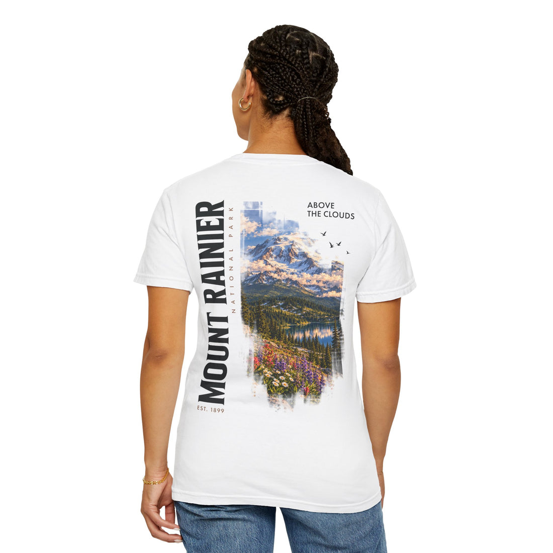 Mount Rainier National Park – Alpine Scene Graphic T-Shirt