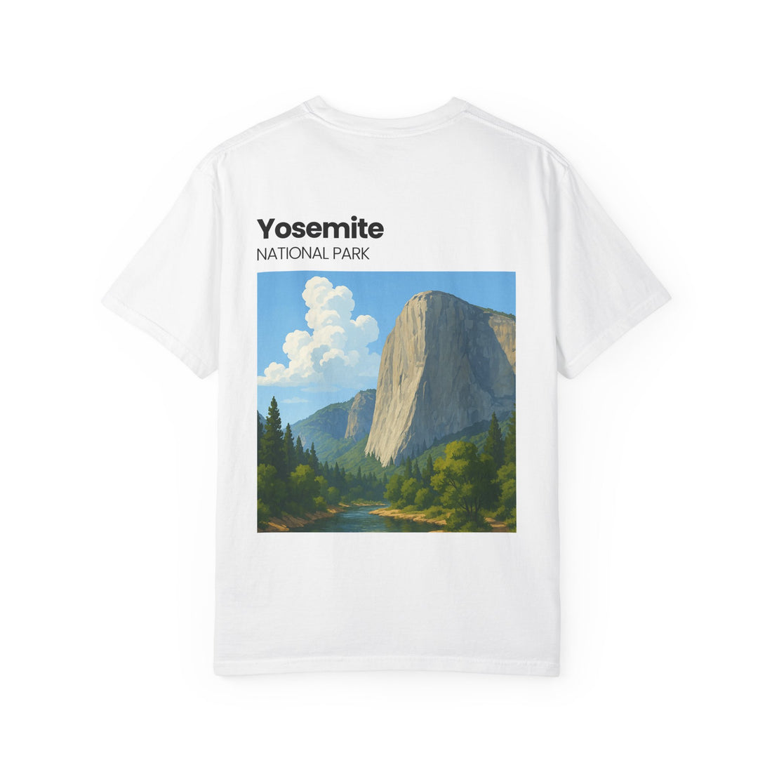 Yosemite National Park Half Dome Landscape T-Shirt | Vintage Park Poster Tee