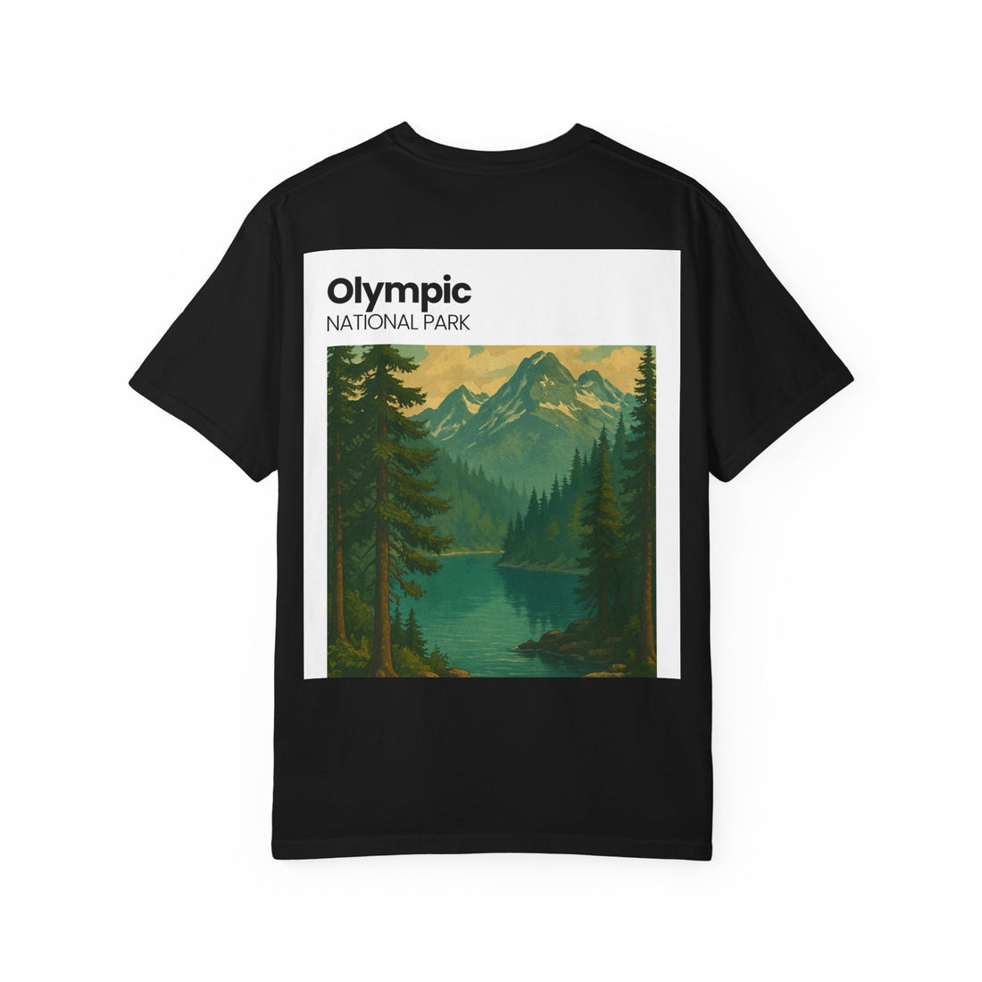 Olympic National Park landscape T-Shirt | mountain lake forest tee