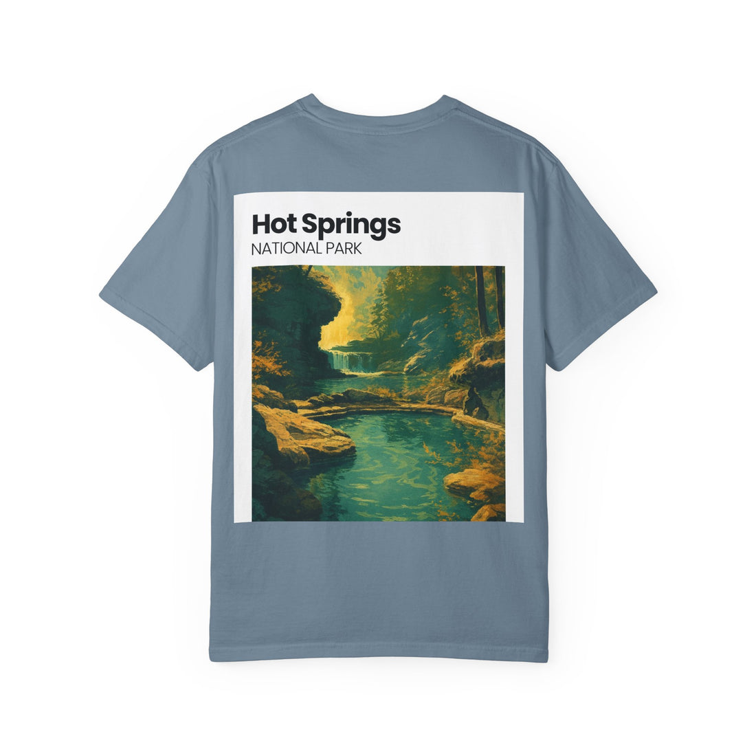 Hot Springs National Park graphic T-shirt | Scenic Hot Spring Illustration