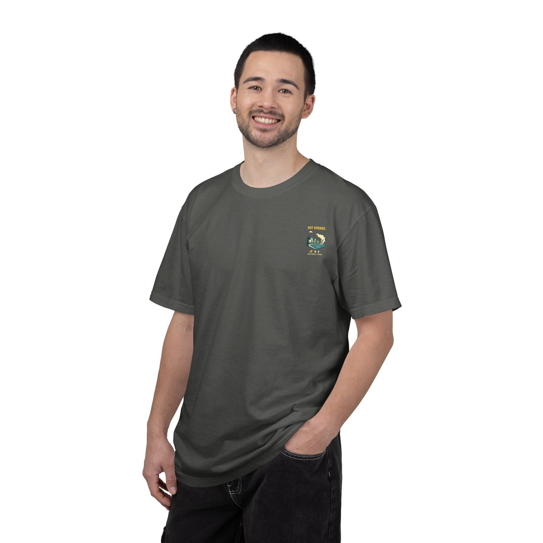 Hot Springs National Park graphic T-shirt | Scenic Hot Spring Illustration