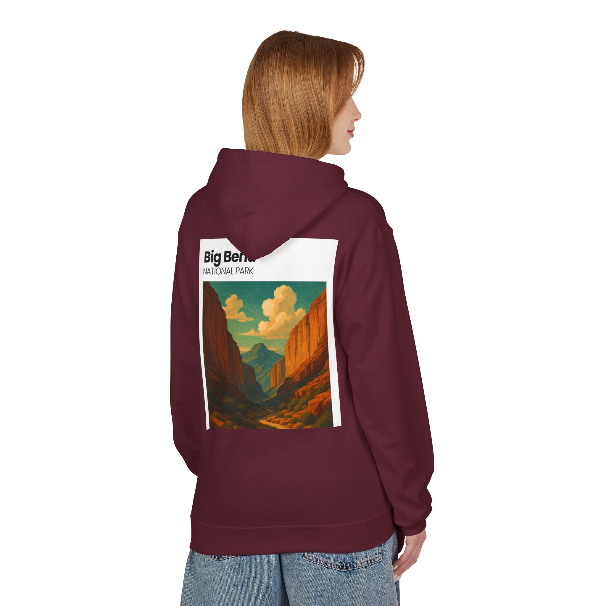 Big Bend National Park Hoodie | Vintage Canyon Landscape Print