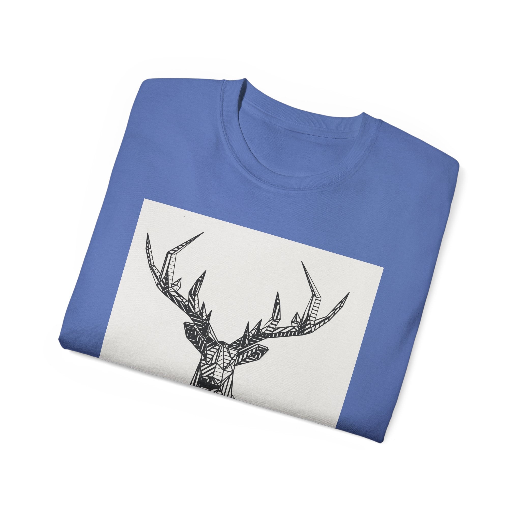 Geometric Deer Graphic Tee - Unisex Ultra Cotton T-Shirt