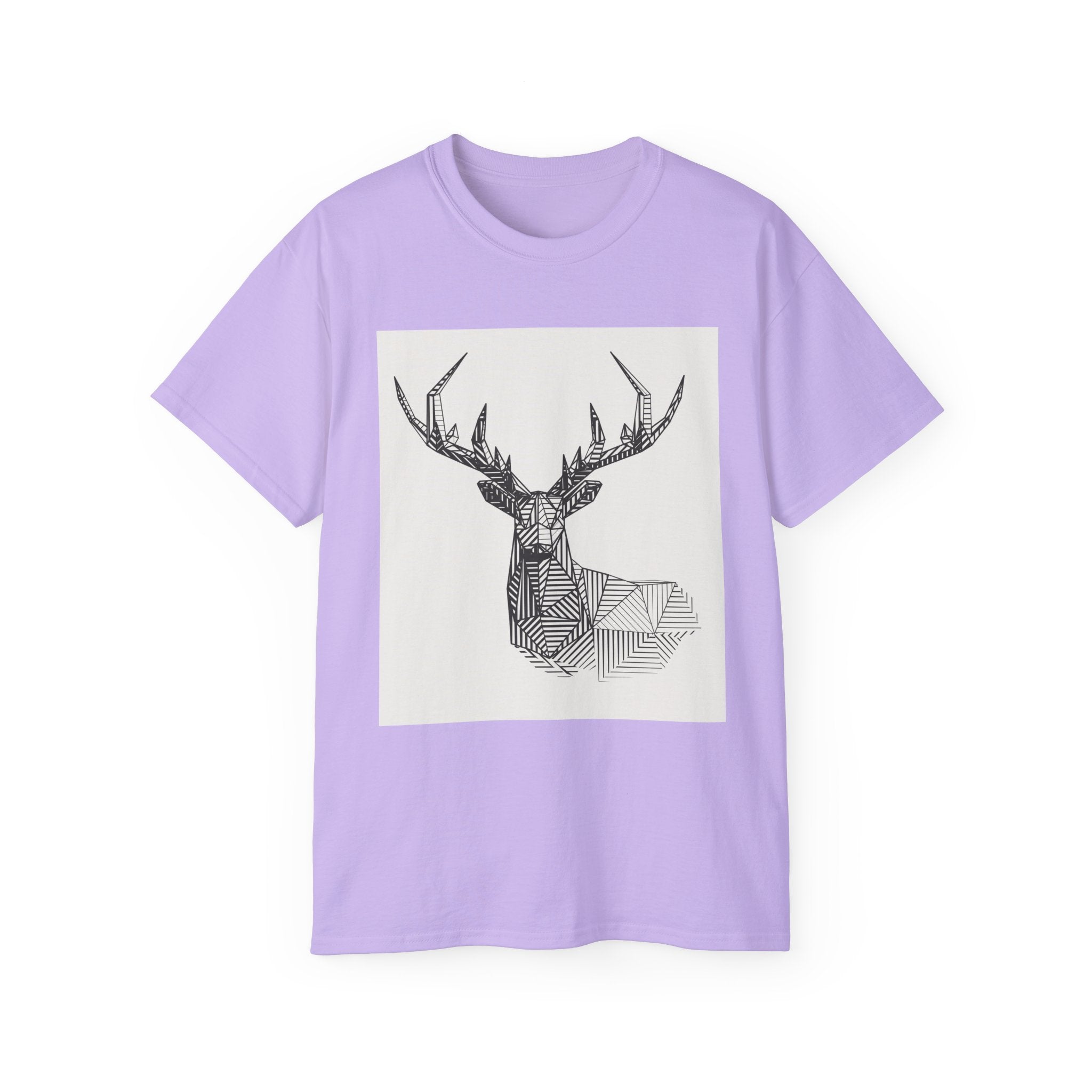 Geometric Deer Graphic Tee - Unisex Ultra Cotton T-Shirt