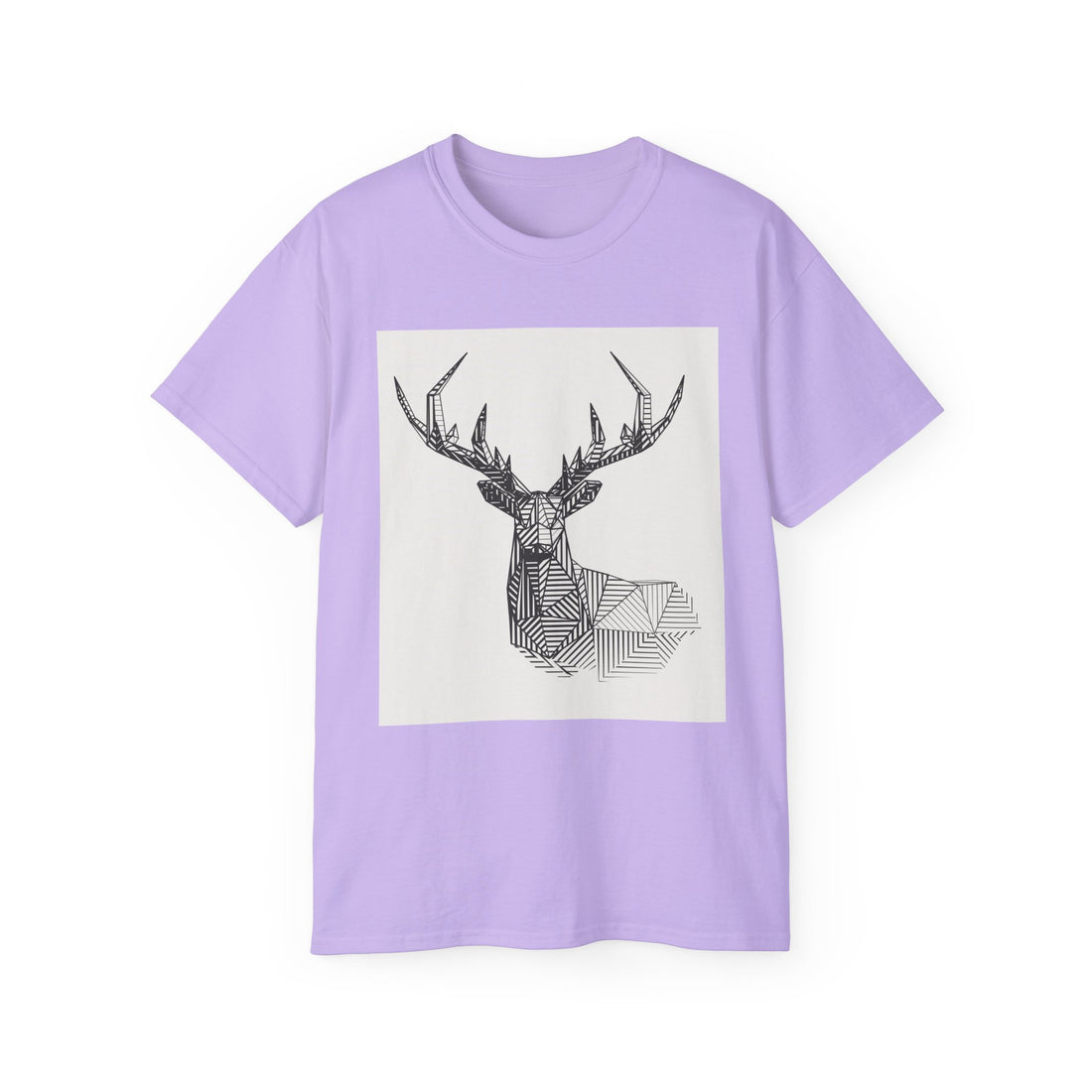 Geometric Deer Graphic Tee - Unisex Ultra Cotton T-Shirt