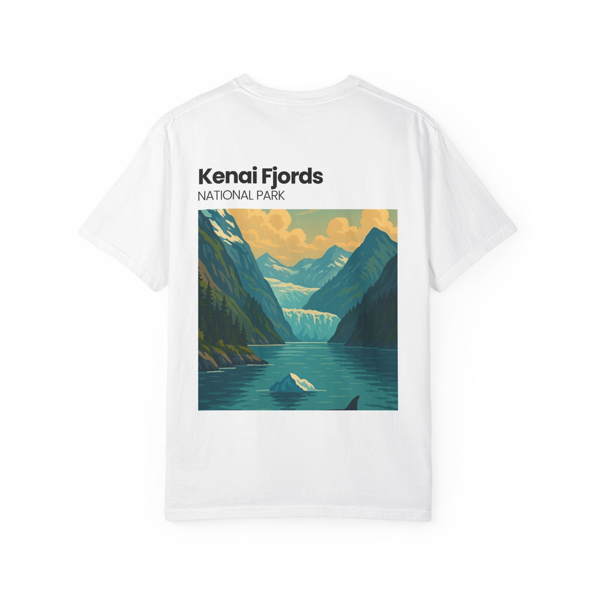 Kenai Fjords National Park Graphic T-shirt | Alaska Glacier Illustration
