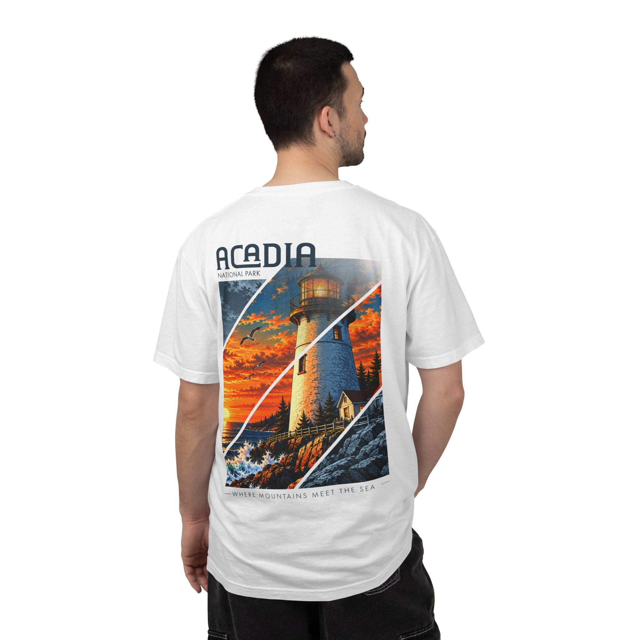 Acadia National Park Lighthouse Graphic T-Shirt