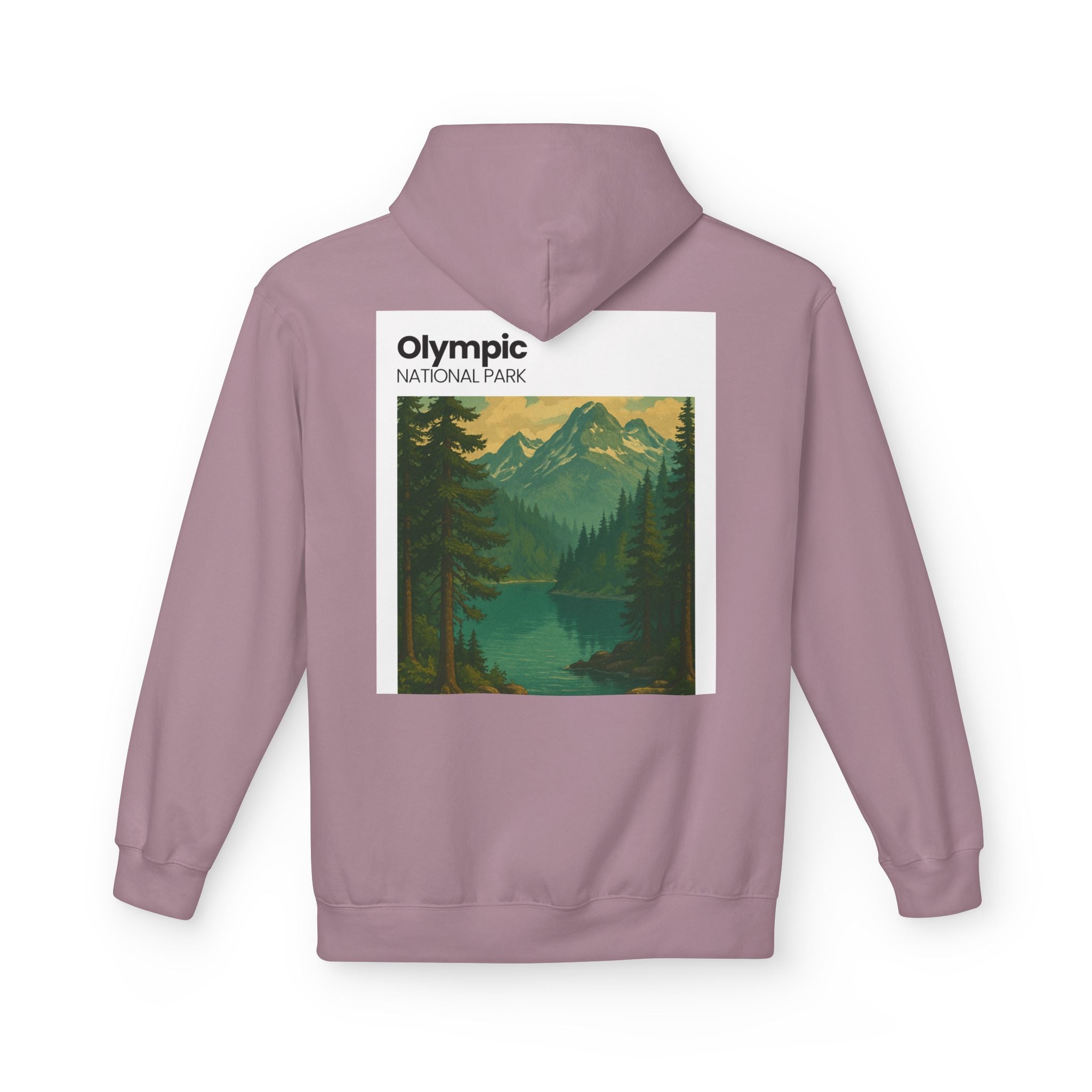 Olympic National Park landscape Hoodie | Mountain Lake Scenic Apparel