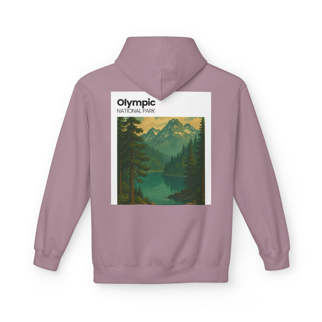 Olympic National Park landscape Hoodie | Mountain Lake Scenic Apparel