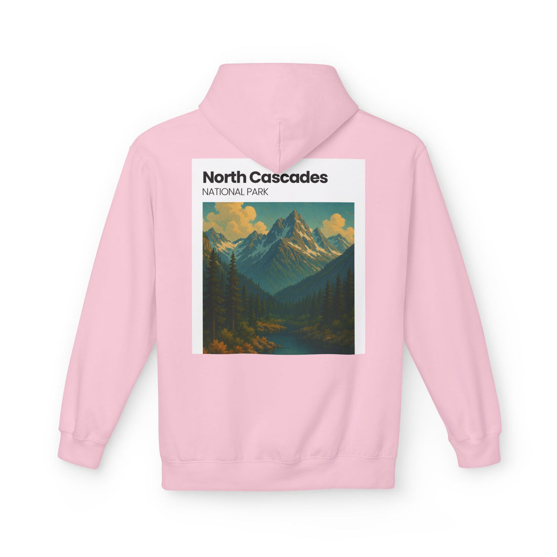 North Cascades National Park mountain art Hoodie | vintage landscape pullover