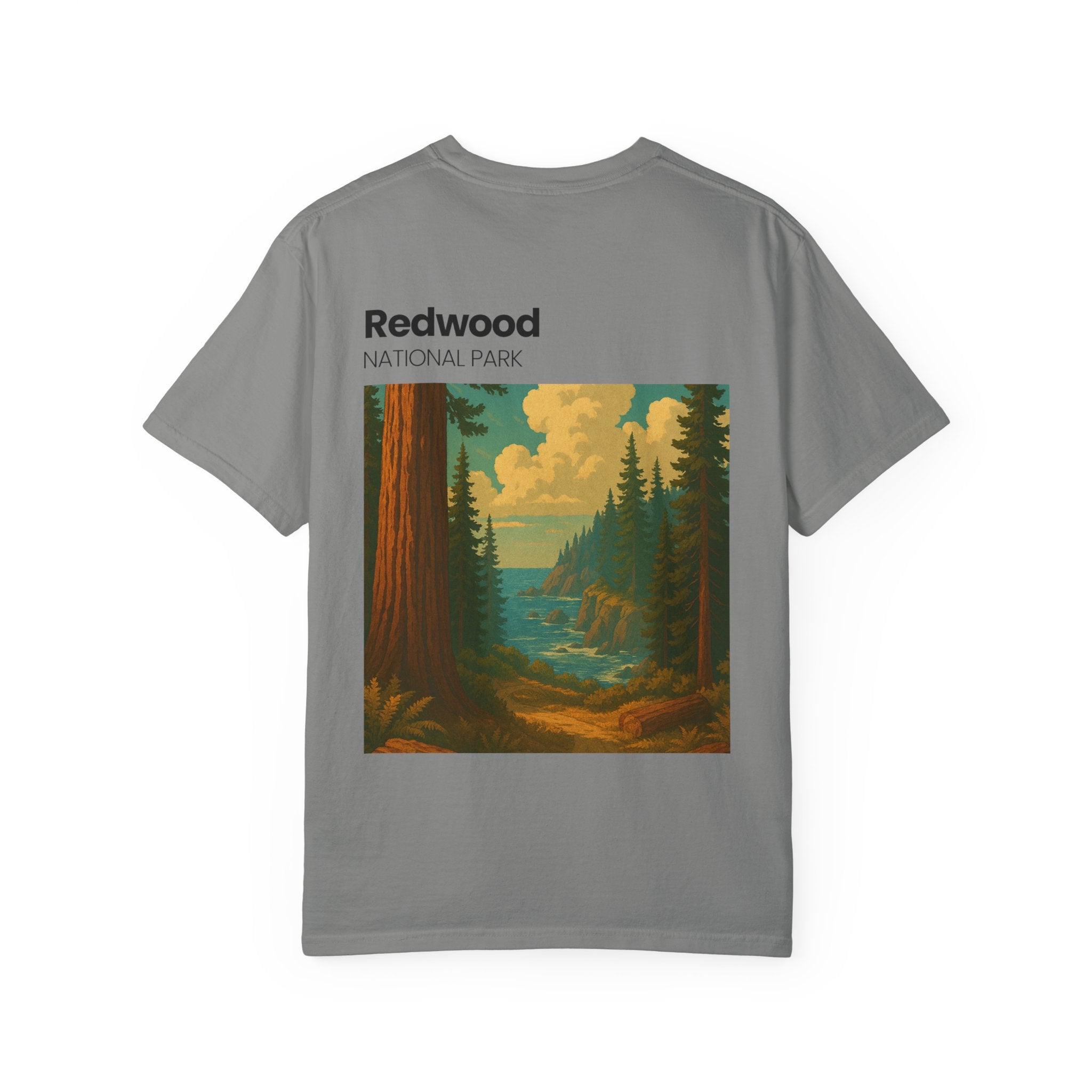 Redwood National Park landscape T-Shirt | Vintage nature scene