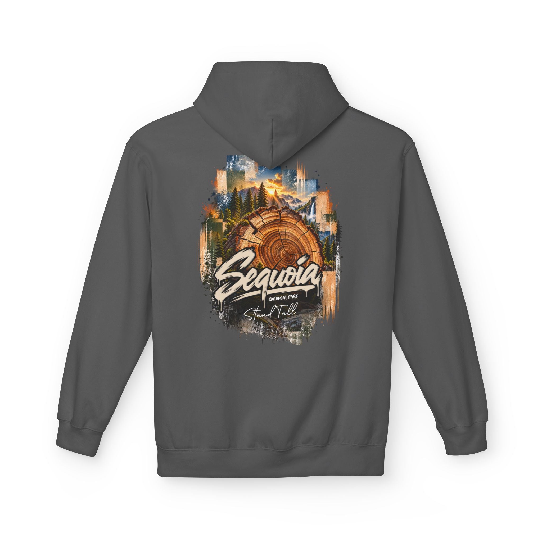 Sequoia National Park – Tree Rings Stand Tall Graphic Hoodie